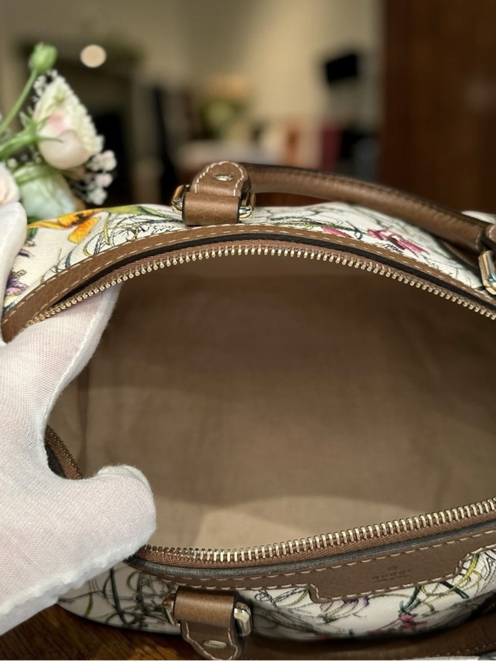 Gucci Flora Infinity Joy Boston Bag - Picture 11 of 15